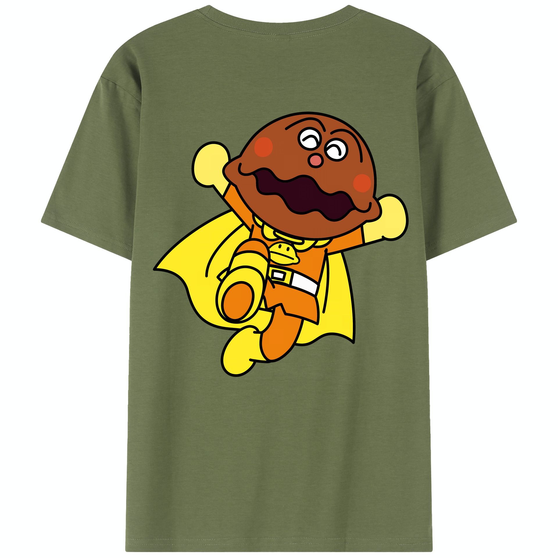 （画像用） アンパンマン Anpanman 綿100％半袖Tシャツ（背面プリント）
